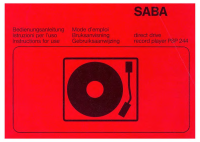Saba PSP-44 - Owners Manual